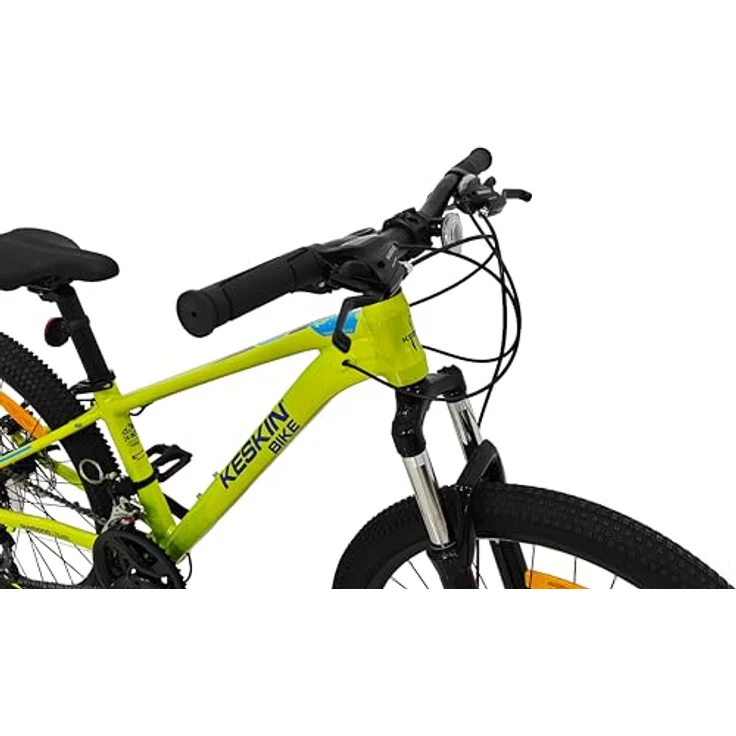Keskin HT MTB1 24" Kinder Mountainbike – 21-Gang, Aluminiumrahmen, 2.35" Luftreifen, hydraulische Scheibenbremsen, Neongrün – Bild 4