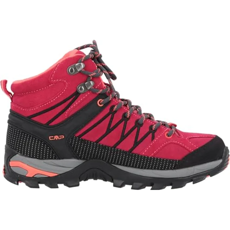 CMP Campagnolo Rigel WP, Damen Wanderschuhe, wasserfest, rot, Größe 36, maximale Knöchelstütze und CMP FullOn GRIP-Sohle – Bild 4