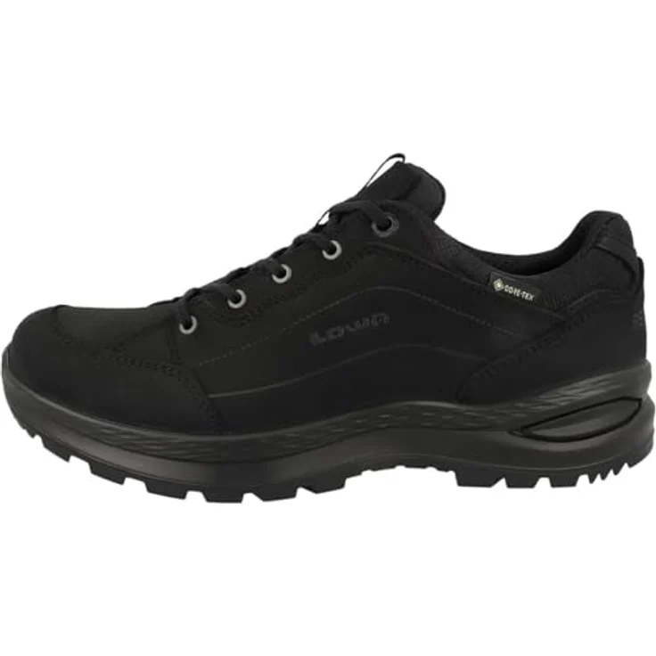 Lowa RENEGADE EVO GTX LO Ws 37, Wanderschuhe aus wasserdichtem Nubukleder in schwarz/schwarz mit Vibram® Sohle und GORE-TEX® Membrane – Bild 1
