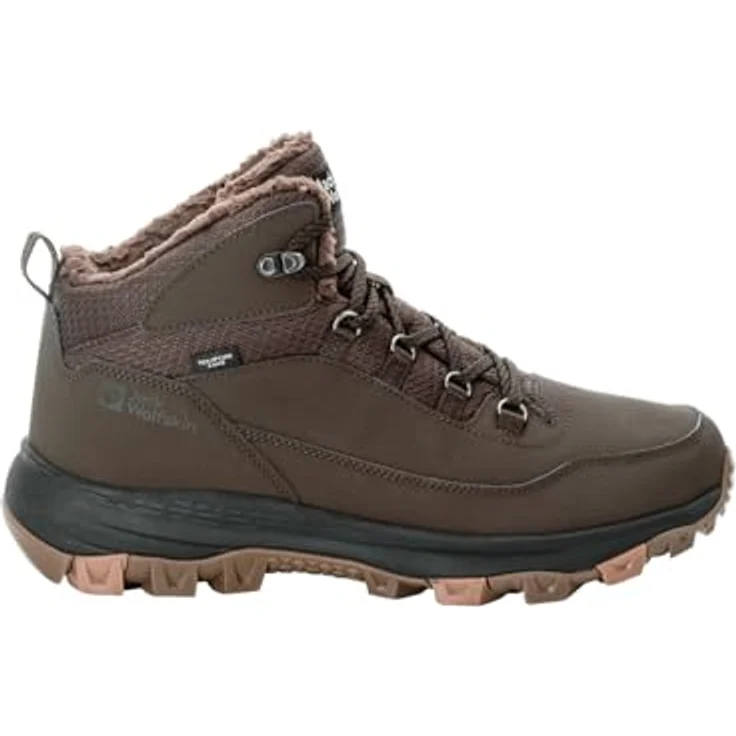 Jack Wolfskin Everquest Texapore Mid M, Winterschuh Herren mit isolierender TEXAPORE Membran, dunkelbraun, Größe 40,5 – Bild 2