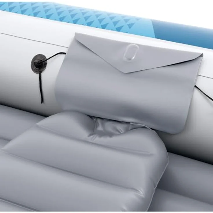 Intex Schlauchboot 66325, Komplett-Set mit 2 Paddeln, Luftpumpe und Tragetasche, 366 x 168 cm, bis 600 kg, ideal für 5 Personen – Bild 6