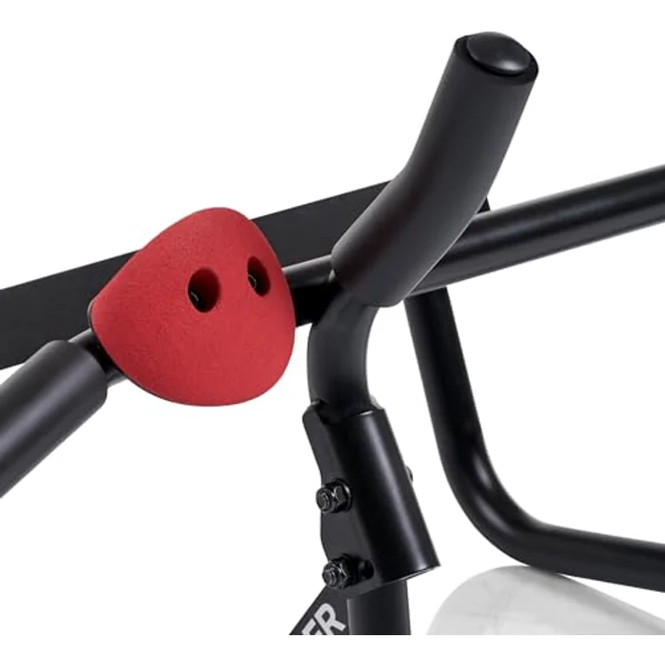 HAMMER Klimmzugstange Multigriff, 5 Griffmöglichkeiten, integrierte Bouldergriffe, anpassbarer Neigungswinkel, belastbar bis 150 kg, einfaches Einhängen – Bild 4