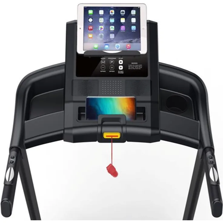 STAMM BODYFIT Laufband Track One-O-One, motorisiertes Laufband mit 3 LED-Anzeigen, Neigungswinkelverstellung und Tablet-Halterung