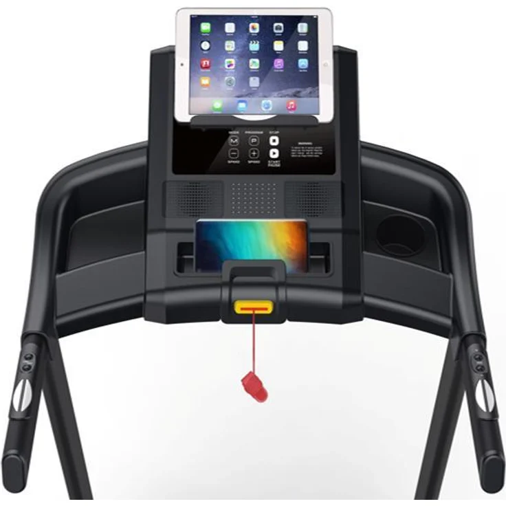 STAMM BODYFIT Laufband Track One-O-One, motorisiertes Laufband mit 3 LED-Anzeigen, Neigungswinkelverstellung und Tablet-Halterung