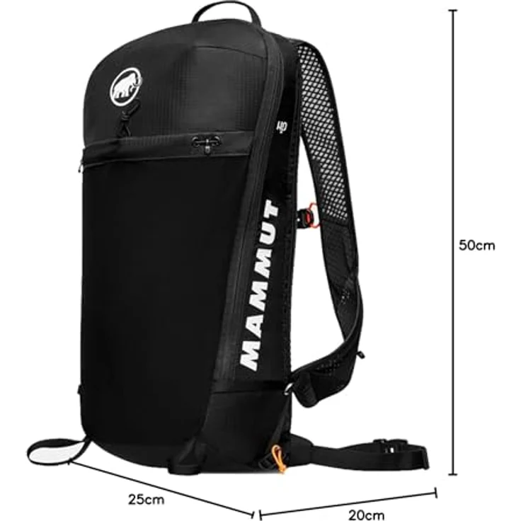 Mammut Aenergy 12, Tagesrucksack für Kinder, gepolsterter Rücken, schwarz, 12 L – Bild 3