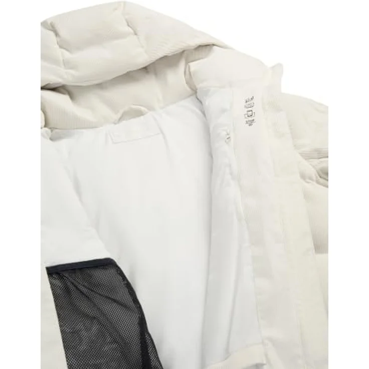 Ziener Skiwear Damen Ski Jacke TRAVA-Z, wasserdichte MicroDown Jacke mit hohem Kragen, cream kord, Größe 38 – Bild 7