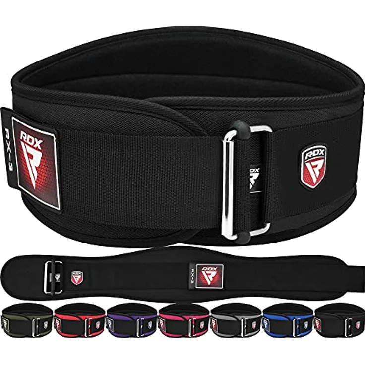 RDX 6.5” Gewichthebergürtel, Auto-Lock Trainingsgürtel, Krafttraining Powerlifting Fitness Bodybuilding Gürtel, Gewichtheben Gepolstert Gym Weight Lifting Belt, Männer Damen Kreuzheben Workout