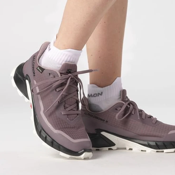 Salomon Alphacross 5 Gtx, Wanderschuhe mit Gore-Tex-Membran und robuster Gummisohle, schwarz – Bild 2