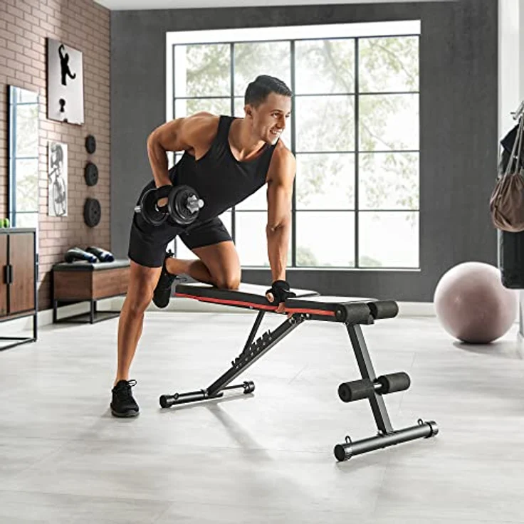 SONGMICS Hanteln, Hantelset aus Gusseisen, 2 x 10 kg, verstellbar, für Männer und Frauen, Workout, Fitnesstraining, Gewichtheben für Zuhause, Fitnessstudio, schwarz SYL20T – Bild 3