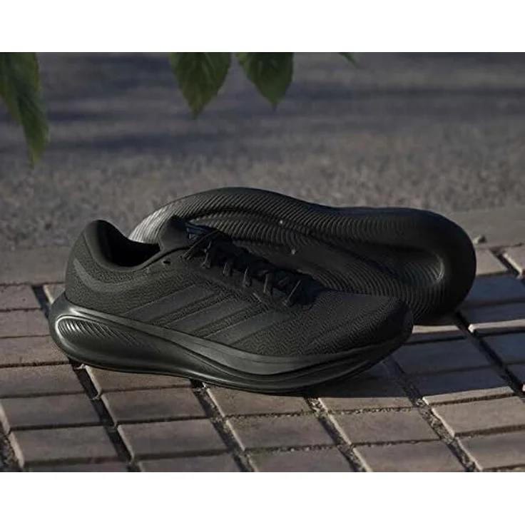 adidas Response Runner 2 Herren Laufschuhe, Schwarz, mit optimaler Dämpfung und atmungsaktivem Mesh-Obermaterial – Bild 2