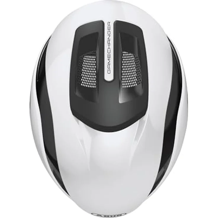 ABUS Rennradhelm GameChanger 2.0, High Performance Aerohelm mit optimierter Aerodynamik und Belüftung, Größe M, Weiß – Bild 4