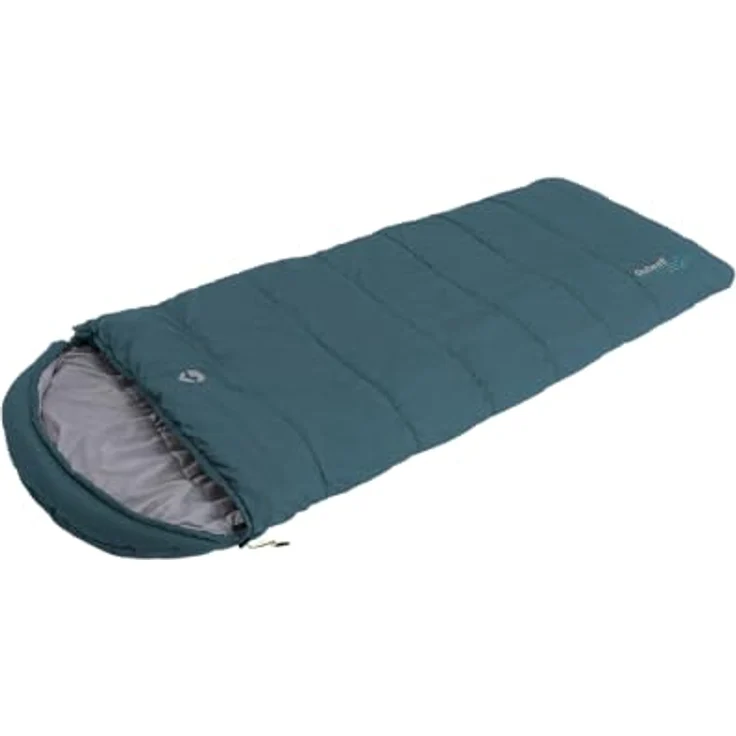 Outwell Campion Lux Teal, Schlafsack 225 cm, komfortabel bis 5 °C, für 3 Jahreszeiten, leicht und geräumig – Bild 6