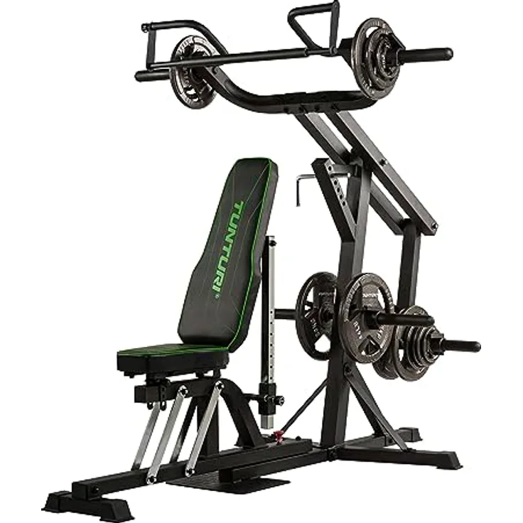 Tunturi Kraftstation WT80, Fitnessstation für Zuhause, Multigym mit Hantelbank