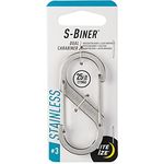 Nite Ize Herren Karabiner S-Biner Stahl GR 4, Silber - Hohe Zugfestigkeit für vielfältige Anwendungen