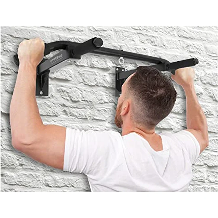 Sport-Tec Klimmzugstange zur Wandmontage, 4 Griffe Klimmzug für Wand Latzug Turnstange, Ultra Stabil, bis zu 120 kg belastbar – Bild 2