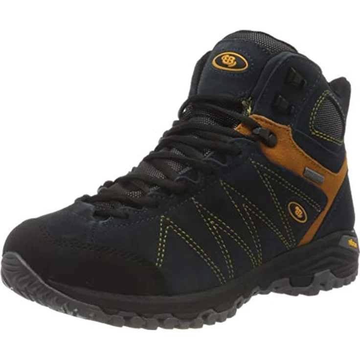 Brütting Mount Kapela High, Herren Wanderschuhe aus Leder mit Comfortex-Klimamembran, blau, Größe 42 – Bild 1