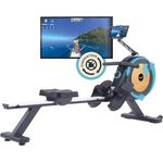 Skandika selbstgenerierendes Rudergerät Njord P6-G | 32 elektrische Widerstandsstufen, Kinomap App kompatibel, für zuhause