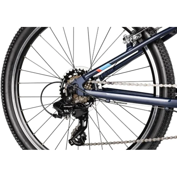 Axess Kinderfahrrad Stipe 24, 7 Gang Shimano Tourney Kettenschaltung, leichter Aluminiumrahmen, blau – Bild 6
