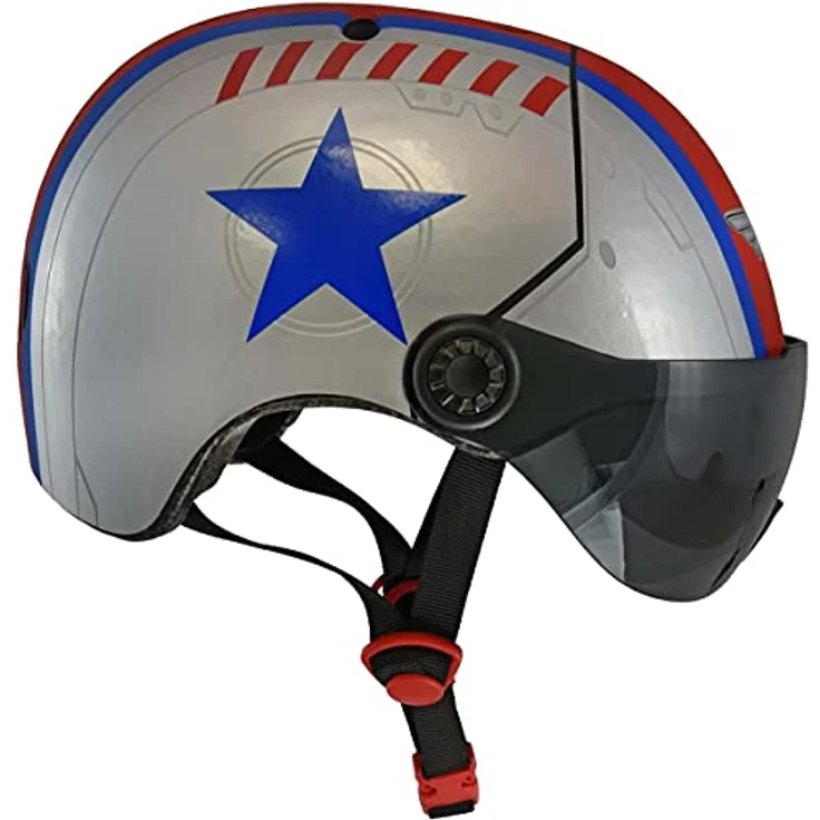 Raskullz Flying Ace Unisex Kinderhelm, Einheitsgröße 50–54 cm, mit verstellbaren Riemen und aerodynamischen Kühlungsöffnungen – Bild 3