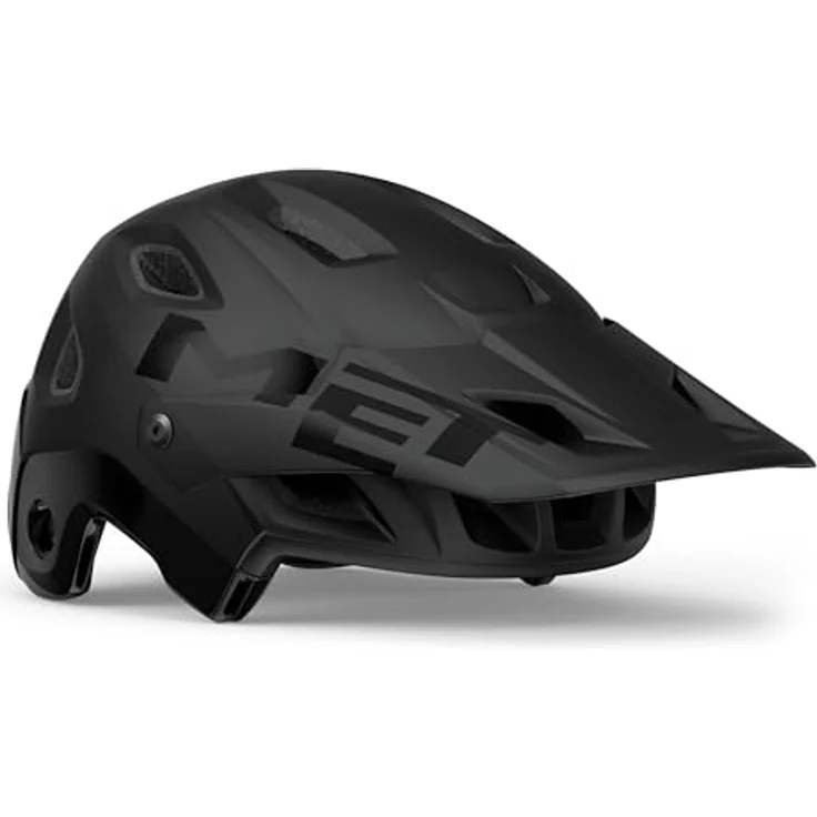 MET Parachute MCR MIPS Fullface Helm, Schwarz matt, Größe S, mit magnetischem Kinnbügel und flexiblem Visier für E-Bikes – Bild 3