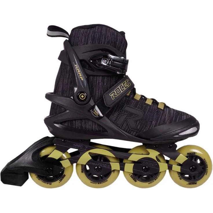 Roces Inlineskates 400874 00002, Freizeit-Rollschuhe mit 84 mm Rädern, schwarz-grün, ABEC-7-Lager und Easy-Entry-System