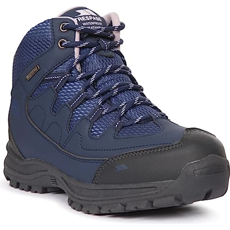 Trespass Mitzi Damen Wanderschuhe, Mid Cut, wasserdicht und atmungsaktiv, blau, Größe 39 – Bild 2
