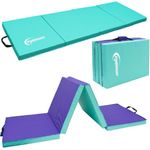 eyepower Fitnessmatte 180x60 Klappbare Gymnastikmatte 5cm dicke Matte, Weichbodenmatte mint