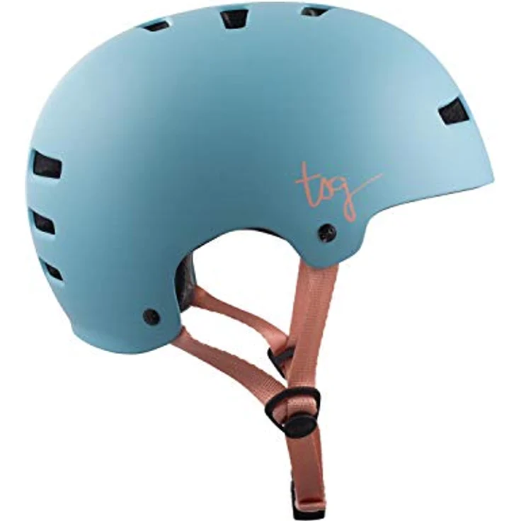 TSG Evolution WMN Frauen Helm, Solid Color satin porzellan blau, robuste Außenschale, anpassbares Tuned Fit System, 14 Belüftungsöffnungen, XXS/XS (52-54cm) – Bild 2