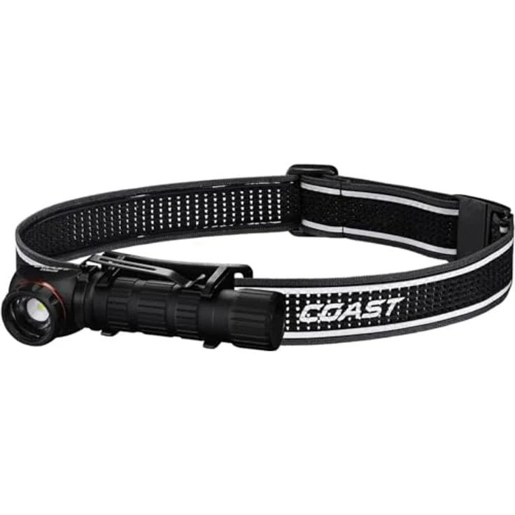 Coast TXM50R Stirnlampe, wiederaufladbar, 1250 lm, mit Fokus & Magnetfuß, IP54 wasserfest, 4 Helligkeitsstufen – Bild 1