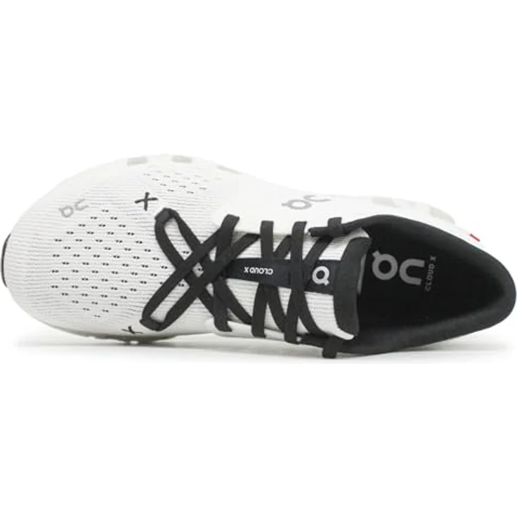 ON Cloud X 4, Laufschuhe mit strapazierfähigem Textil-Obermaterial und profilierter Gummi-Sohle, schwarz – Bild 3