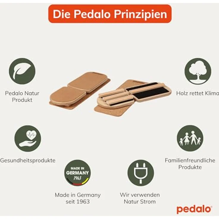 Pedalo Fusstrainer, Balance Trainer zur Unterstützung gesunder Füße, 2 Standbretter aus Birke Multiplex, belastbar bis 150 kg – Bild 4