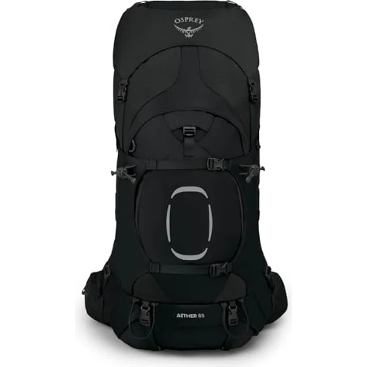 Osprey Aether 65 L-XL Wanderrucksack, 85 cm, schwarz, 100% Nylon – Bild 2