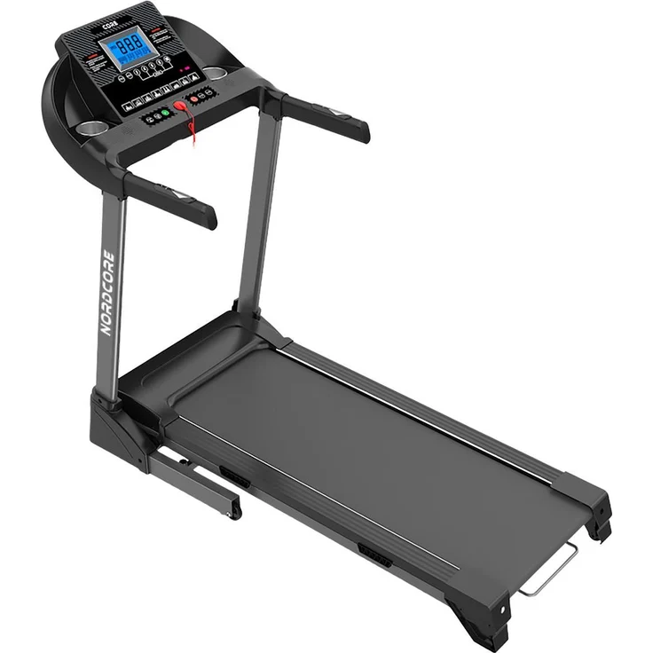 Nordcore Laufband Core 3000, 45x120 cm, 1-16 km/h, max. 150 kg, 0-15% Steigung, LCD-Display mit Bluetooth und USB