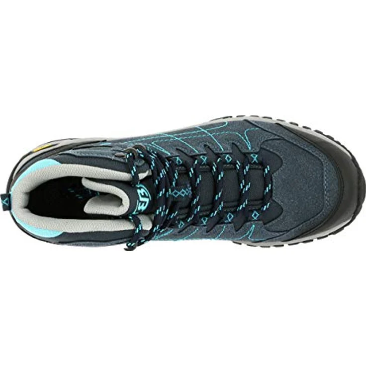 Brütting Damen Wanderschuhe Stiefel aus hochwertigem Leder, normalweite, flach, Schnürverschluss, Größe 40, blau – Bild 5