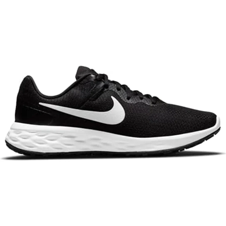 Nike Revolution 6 Running, Herren Laufschuhe, atmungsaktives Obermaterial, Gummisohle, Schwarz, Größe 41 – Bild 7