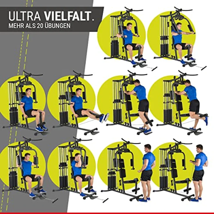 HAMMER Ultra Kraftstation, schwarz, 167 x 105 x 200 cm – Bild 2