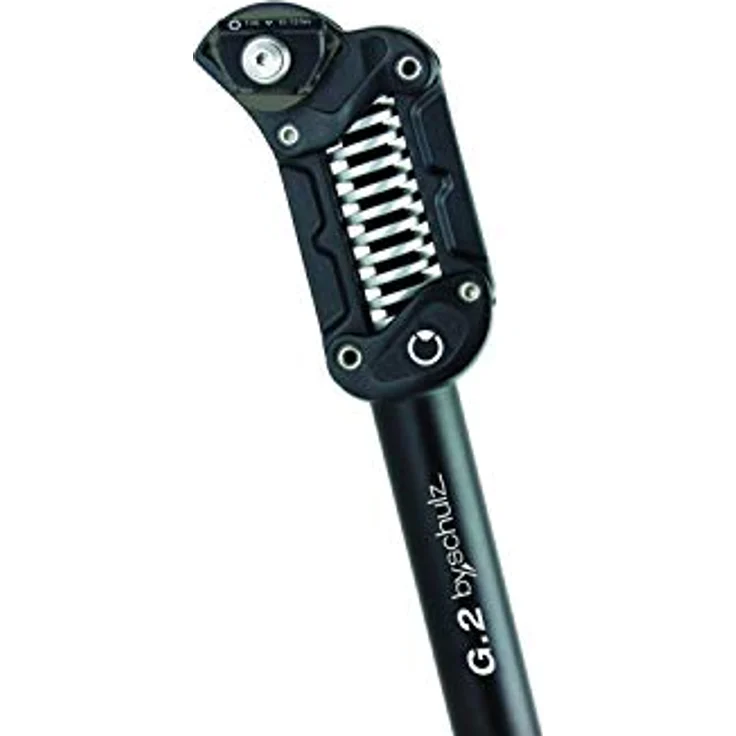 by.schulz G.2 LT Federsattelstütze, Parallelogramm gefedert, bis 105 kg, Schwarz, One Size – Bild 3