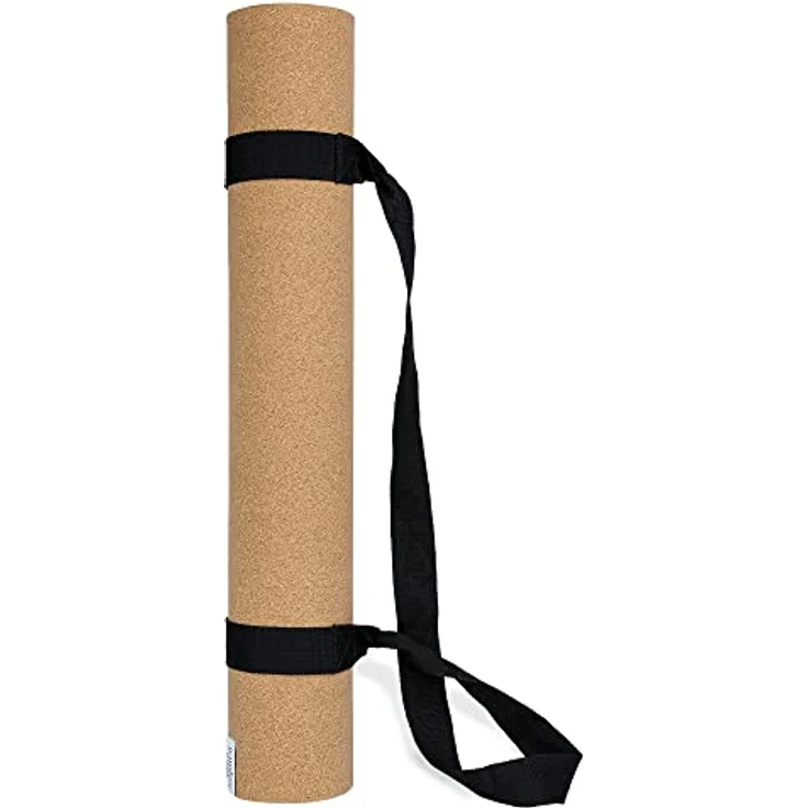 SAPURA XXL Yogamatte rutschfest - Kork und Naturkautschuk 190cm - Extra lang + Tragegurt + Nachhaltige Yoga Matte groß Überlänge – Bild 2