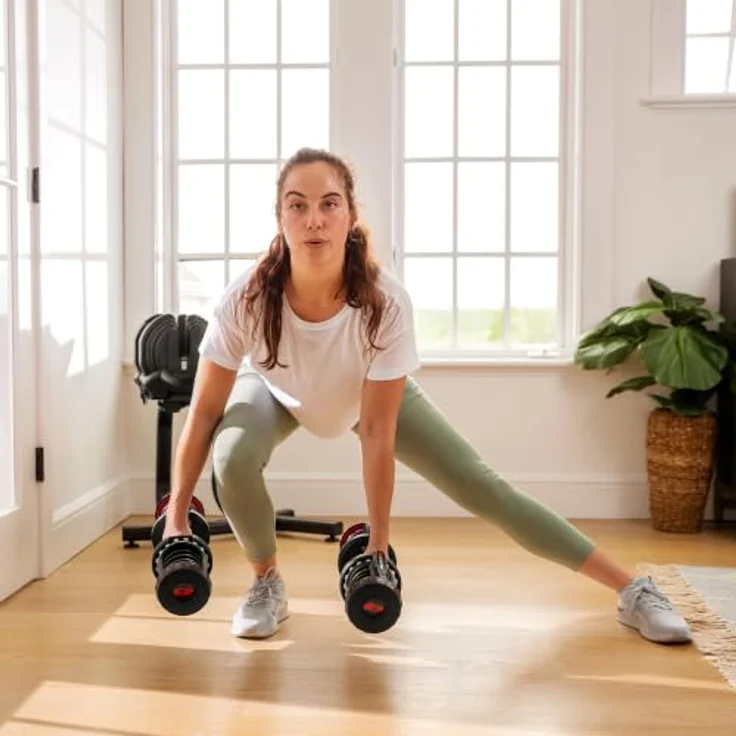 BowFlex SelectTech 1090i, Hanteln Paar mit Stand und Medienfach für flexibles Krafttraining – Bild 7