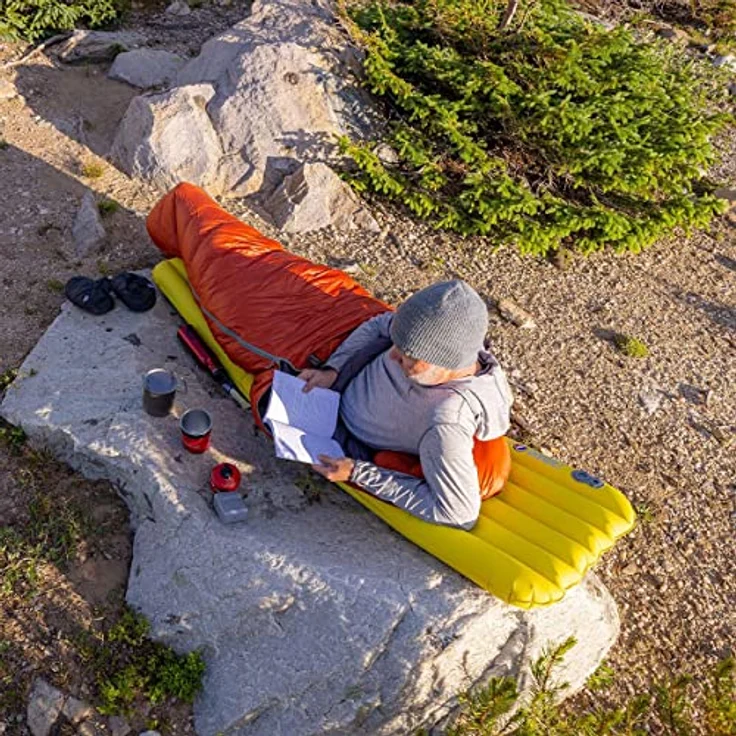 Big Agnes Divide, leichte Isomatte mit TPU-Beschichtung und antimikrobieller Behandlung, ideal für Trekking und Camping – Bild 2