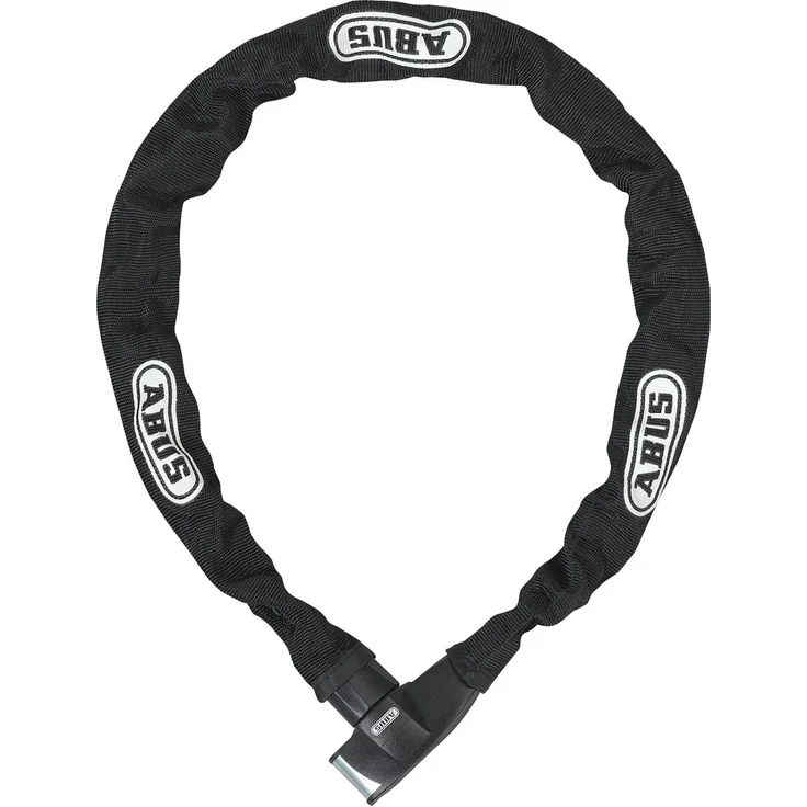 Abus CityChain 6800, Veloschloss (85 cm) aus gehärtetem Stahl mit Textilschlauch und Wendeschlüssel, Sicherheitslevel 5 – Bild 1