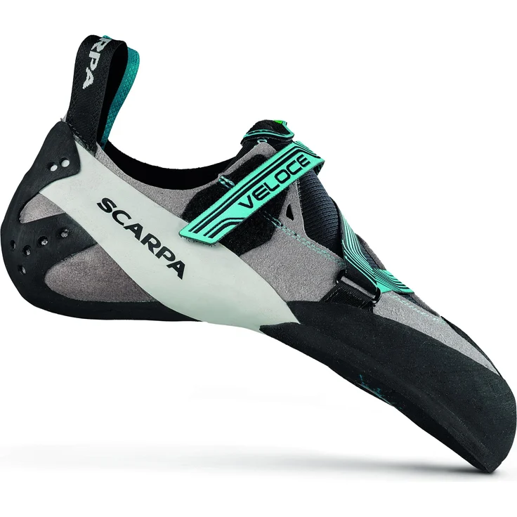 Scarpa Veloce, Damen Kletterschuhe (38.5), optimal für Klettern, Grau