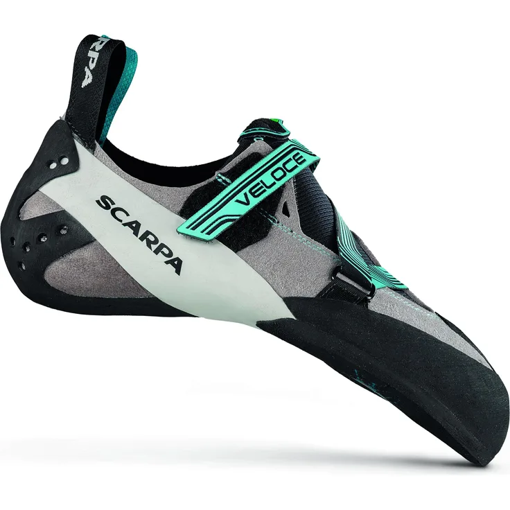 Scarpa Veloce, Damen Kletterschuhe (38.5), optimal für Klettern, Grau