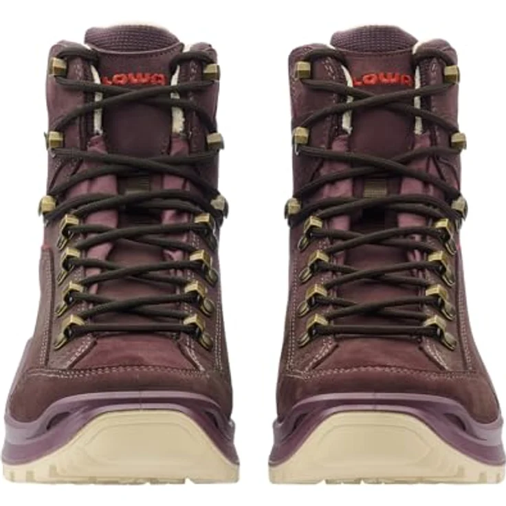 Lowa Renegade Evo GTX MID Ws, Wanderstiefel aus Veloursleder, winddicht und wasserfest, violett, Größe 40 – Bild 3