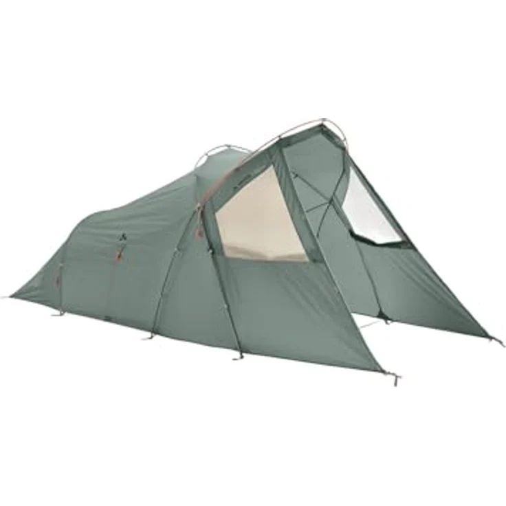 VAUDE Allround Chapel XT 2P, 2-Personen-Zelt in Agave mit schneller Aufbauweise und geräumiger Apsis – Bild 1