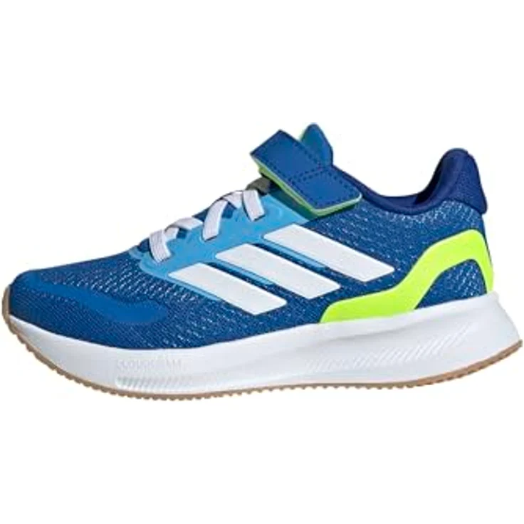 adidas Runfalcon 5 EL C, Kinder Laufschuhe mit Cloudfoam-Dämpfung und elastischen Schnürsenkeln, navy/navy – Bild 2