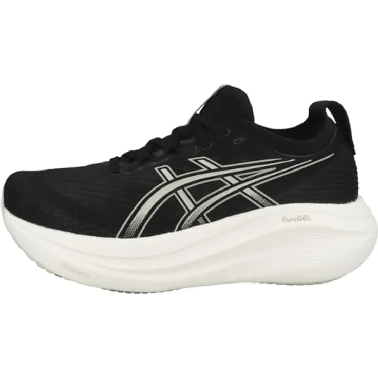 ASICS Performance Gel-Nimbus 27, Damen Laufschuhe mit Gel-Technologie und FlyteFoam, Schwarz, Größe 40.5 – Bild 1