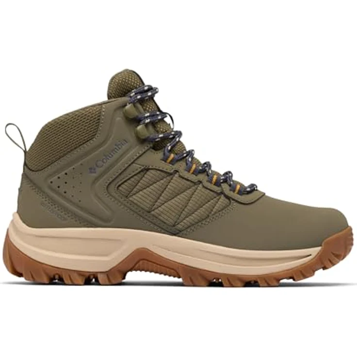 Columbia Women's Transverse Hike Waterproof Boot, Wasserdichte, atmungsaktive Wanderstiefel in stone green/raw honey, Größe 7 – Bild 1