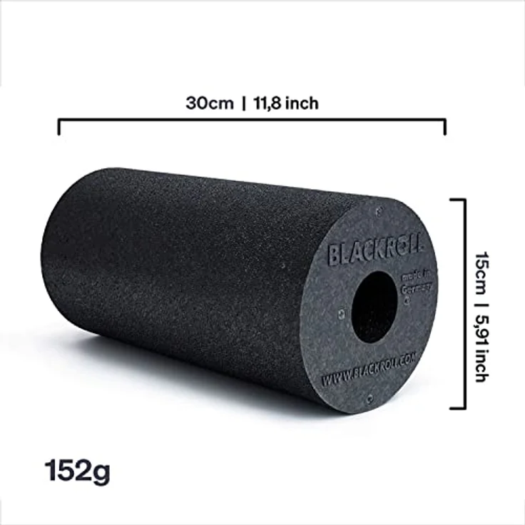 BLACKROLL® STANDARD Faszienrolle 30 x 15 cm, Fitness-Rolle zur Selbstmassage, mittlere Härte, Made in Germany, Schwarz – Bild 4