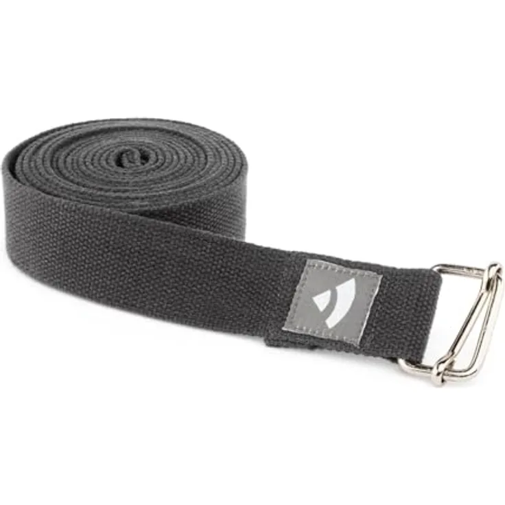 Bodhi ASANA BELT PRO Yogagurt mit Metall-Verschluss, Schiebe-Schnalle eckig, 3 m x 38 mm, Baumwolle, Yoga Hilfsmittel